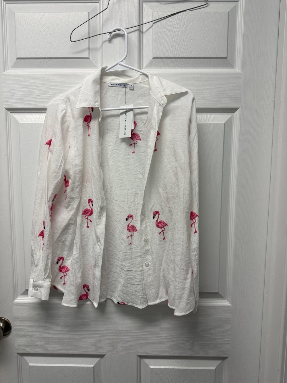 Flamingo button down shirt